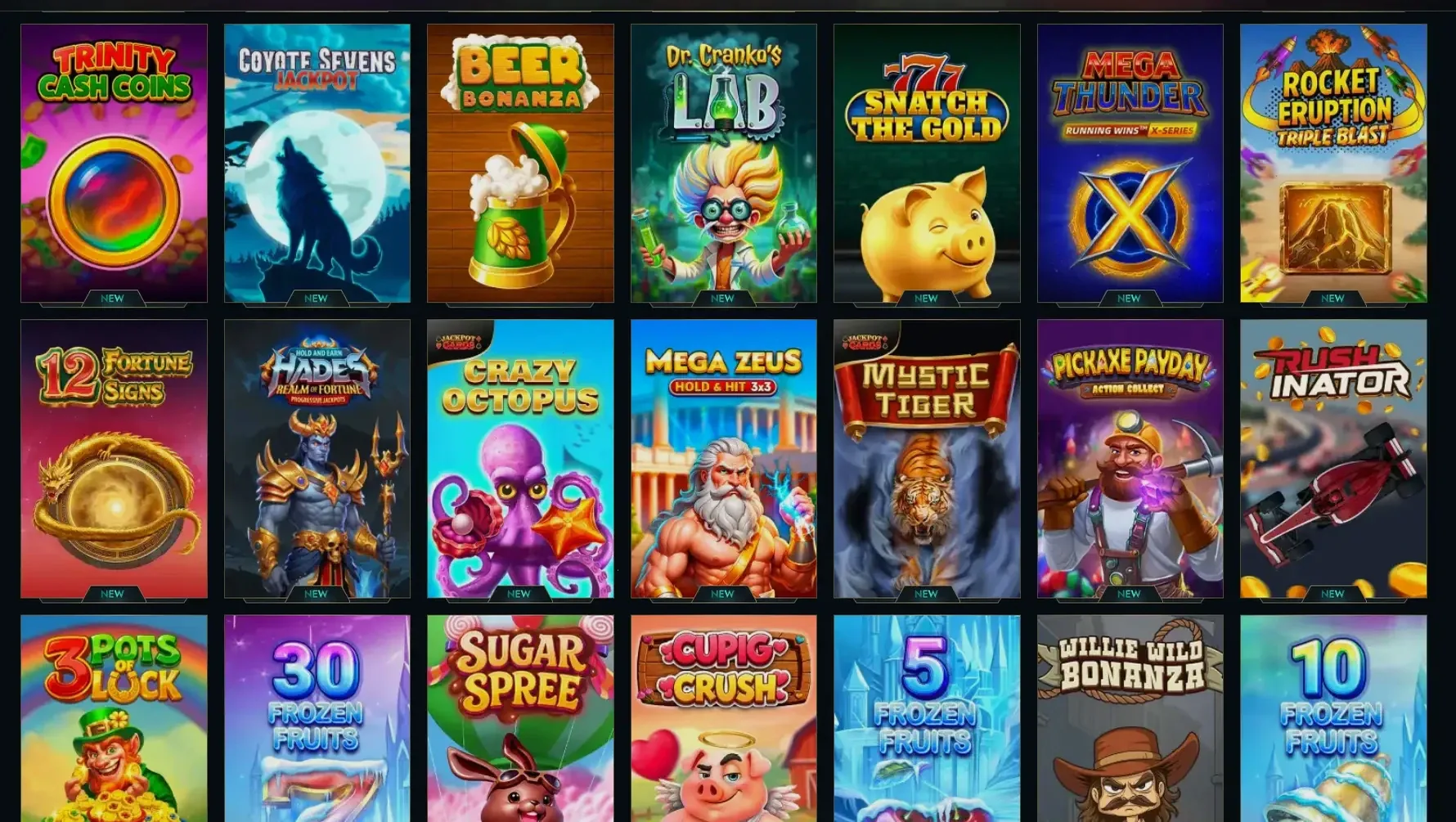 Immerion Casino Spielauswahl